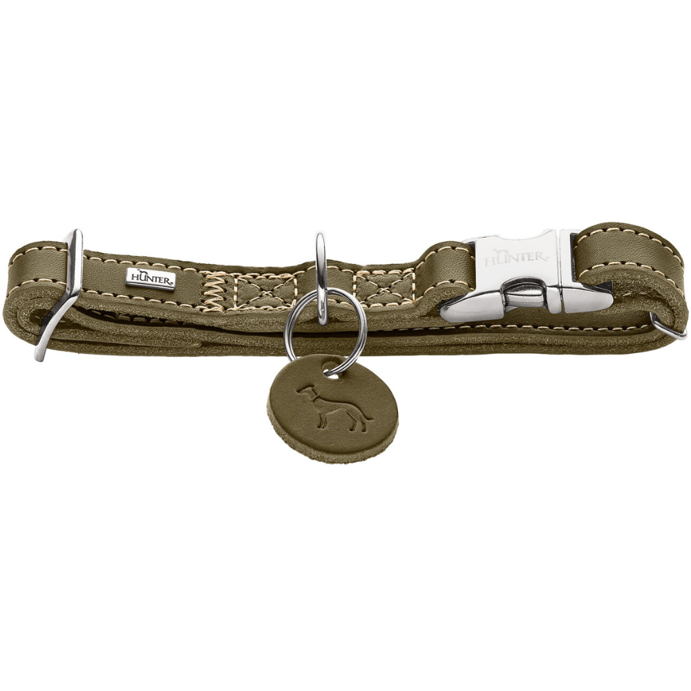 productImage: Collar Aalborg Alu-Strong 45-65/XL Leather Olive Green