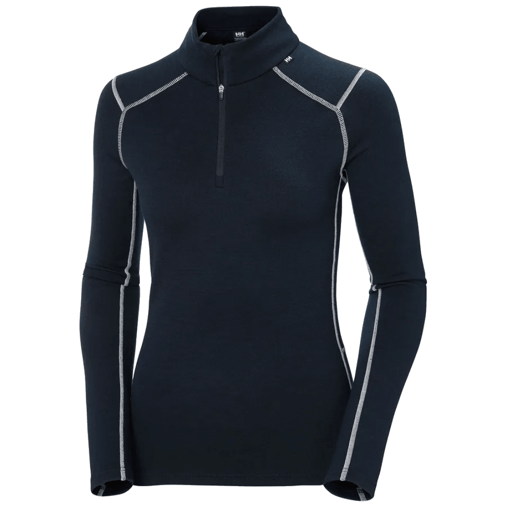 productImage: LIFA Merino Midweight 1/2 Zip Dame Marineblå