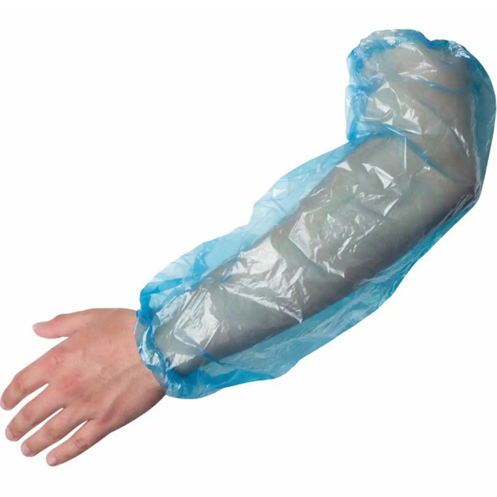 productImage: Granberg beskyttelsesermer i PE, 46 cm, 100 stk., blå