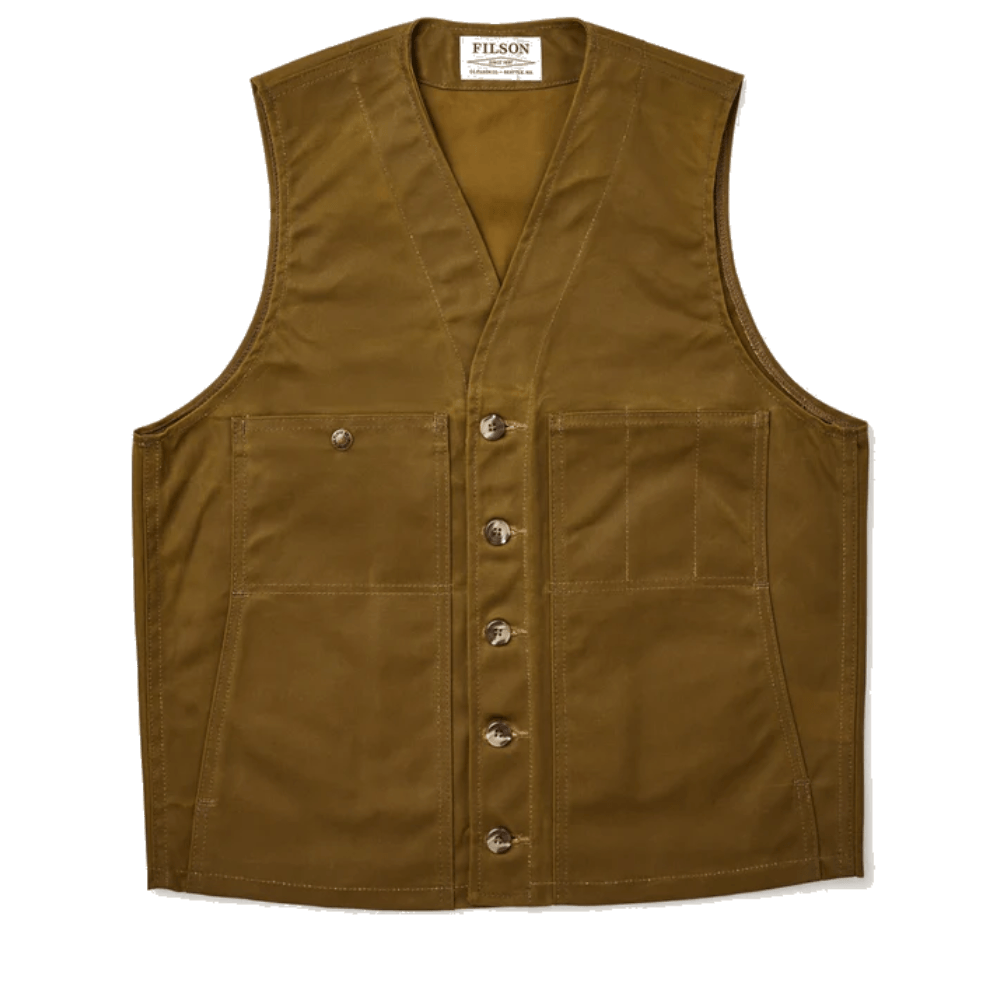 productImage: Oil Tin Cloth Vest Dark Tan