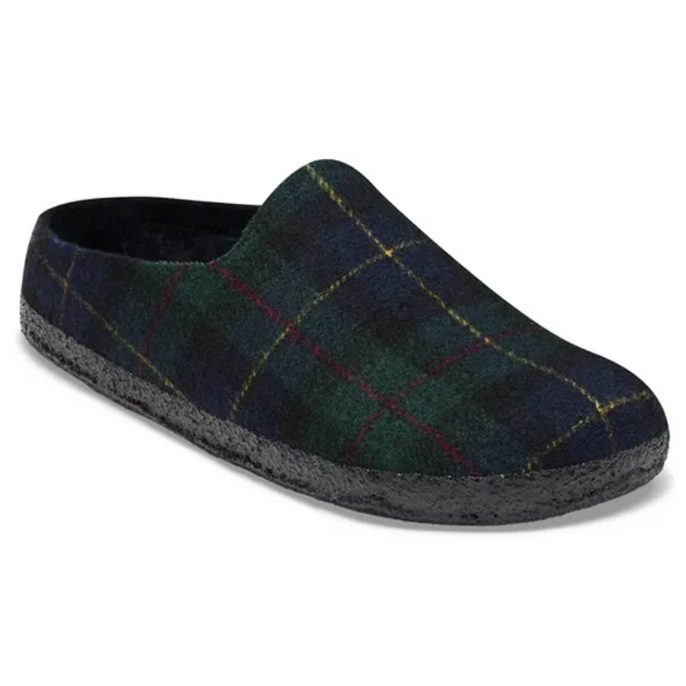 Amsterdam Wrapped Dip Felt Regular Green Navy Plaid, view: 1
