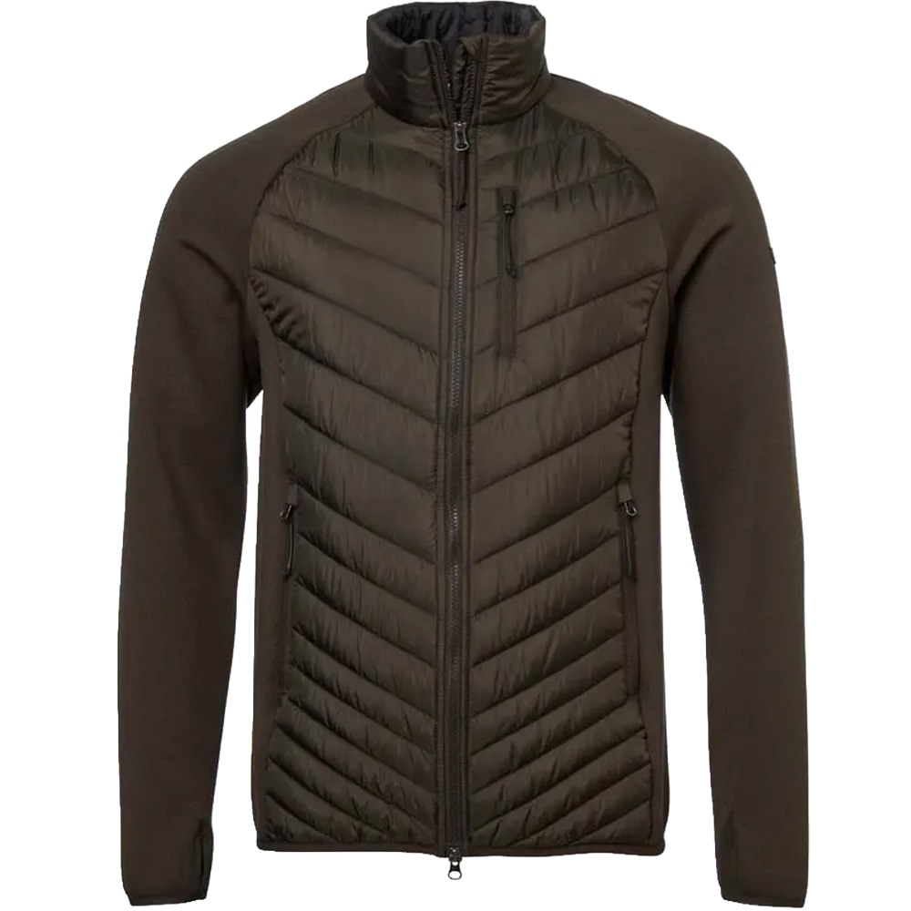 Hunter Hybrid Jacket Men Leather Brown, view: 1