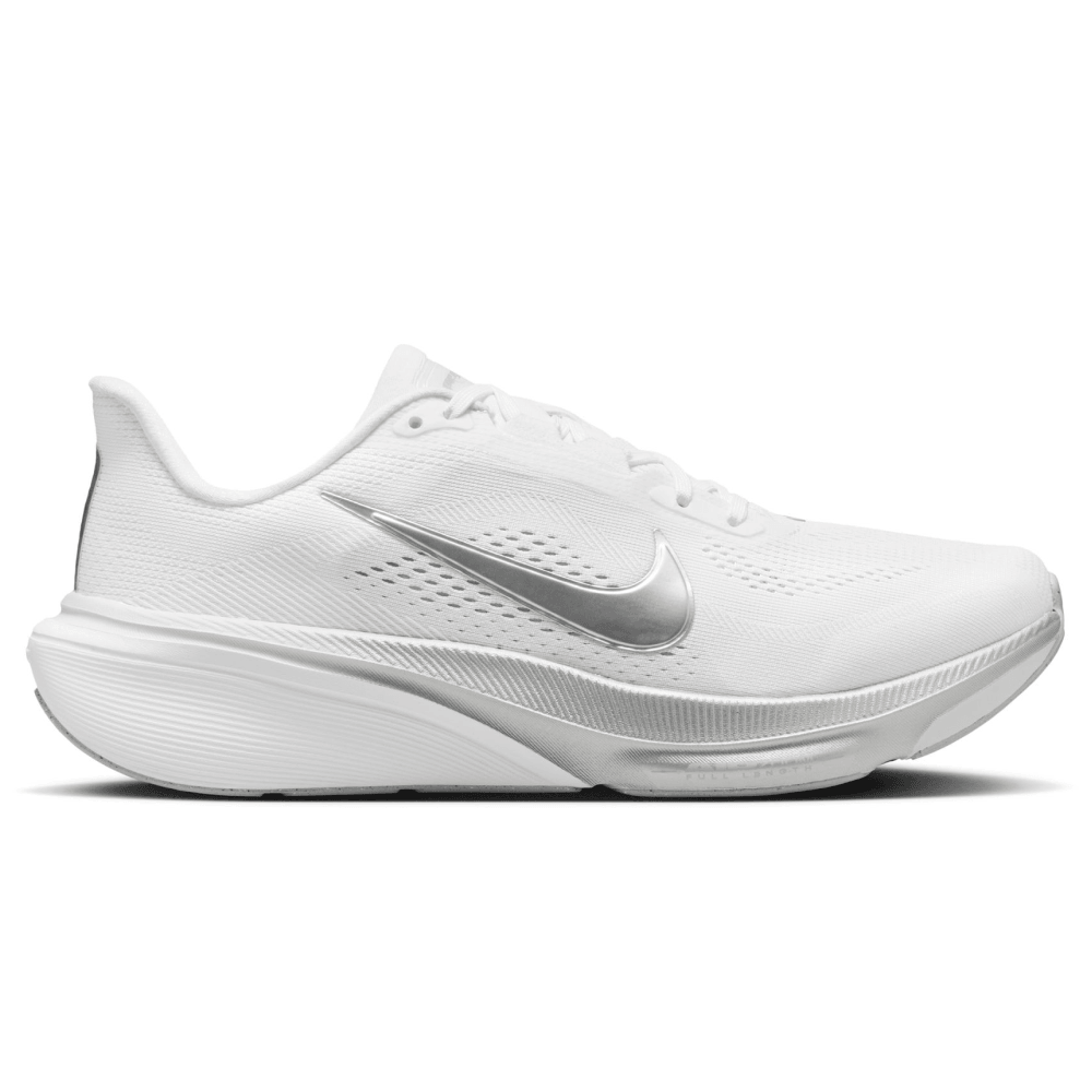 W's Pegasus 42 Road Running Shoes White/Metallic Silver-Wolf Grey, view: 1