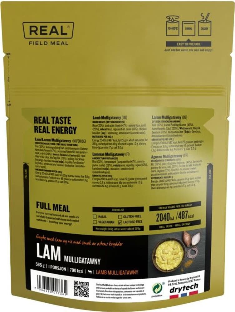 Real Field Rations REAL Field Meal Real Arctic Field Ration 24-pack | Widforss