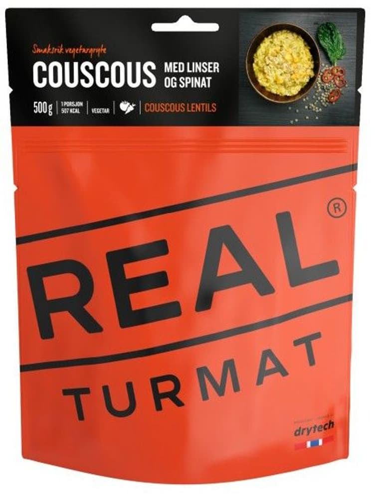 Turmat REAL Turmat REAL Turmat Couscous med linser och spenat (Vegetarisk) 509 ...